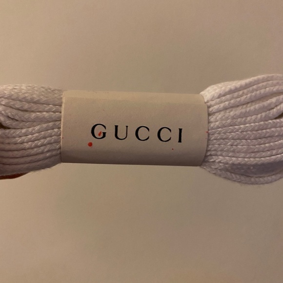 *SOLD* Authentic Gucci Velvet Red and Navy Sneakers - Picture 7 of 11